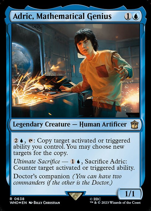 Adric, Mathematical Genius — Doctor Who #638, art by Billy Christian