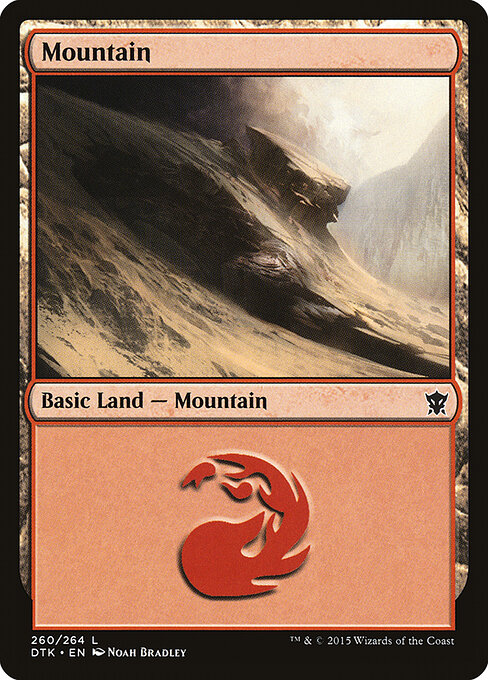 Mountain — Dragons of Tarkir #260, art by Noah Bradley