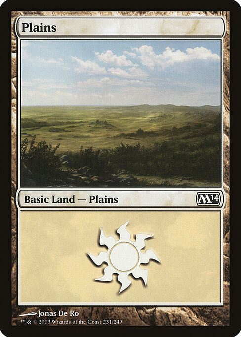 Plains — Magic 2014 #231, art by Jonas De Ro