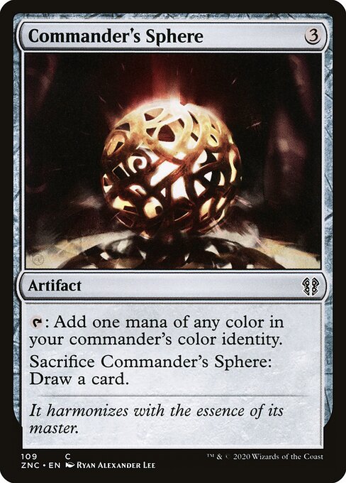 Commander's Sphere — Zendikar Rising Commander #109, art by Ryan Alexander Lee
