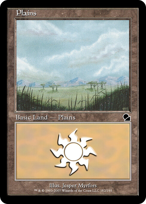 Plains — Masters Edition #182, art by Jesper Myrfors