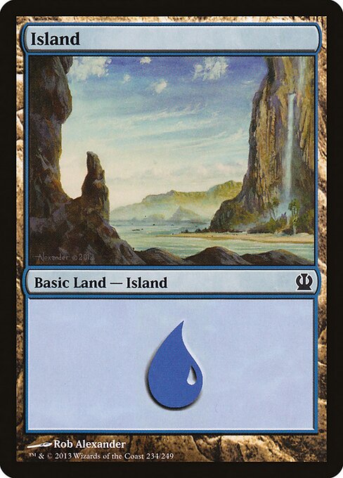 Island — Theros #234, art by Rob Alexander