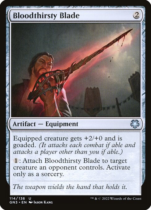 Bloodthirsty Blade — Game Night: Free-for-All #114, art by Jason Kang