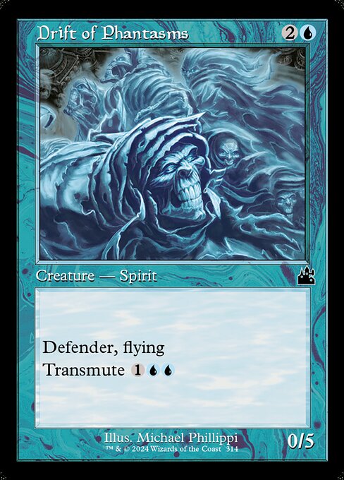 Drift of Phantasms — Ravnica Remastered #314, art by Michael Phillippi