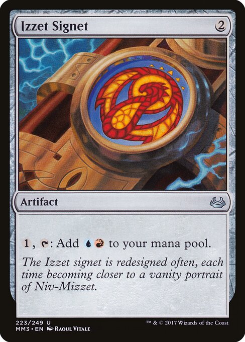 Izzet Signet — Modern Masters 2017 #223, art by Raoul Vitale
