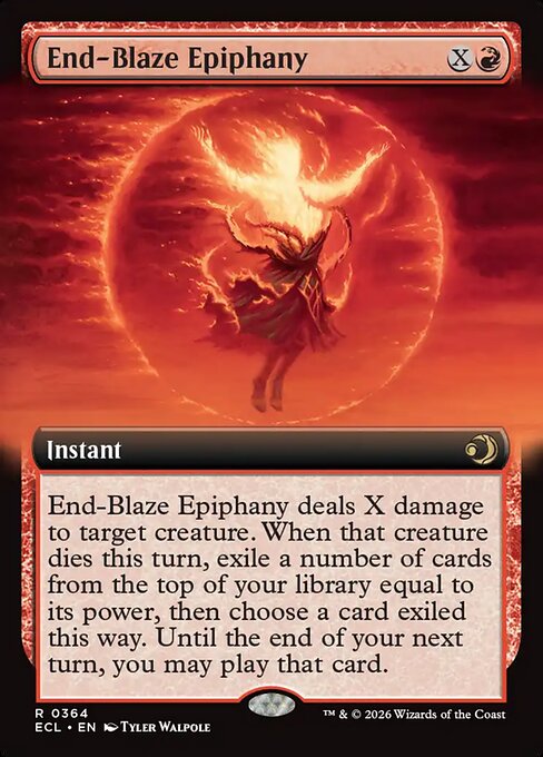 End-Blaze Epiphany — Lorwyn Eclipsed #364, art by Tyler Walpole