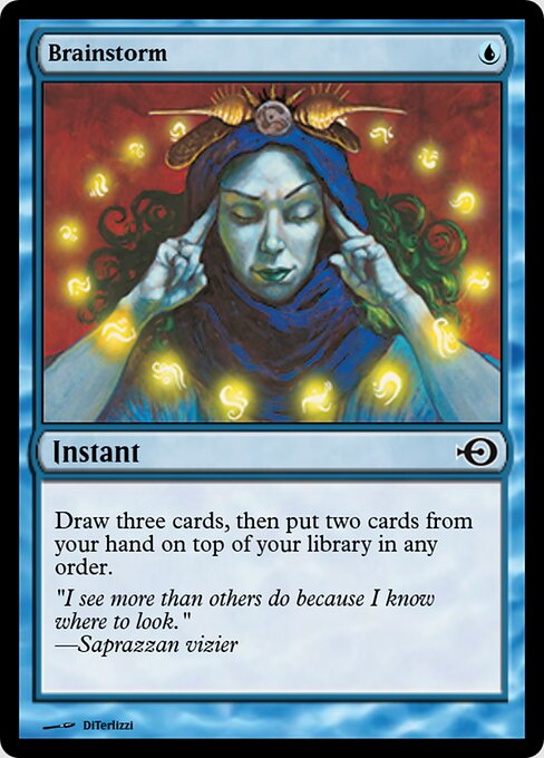 Brainstorm — Magic Online Promos #31453, art by DiTerlizzi