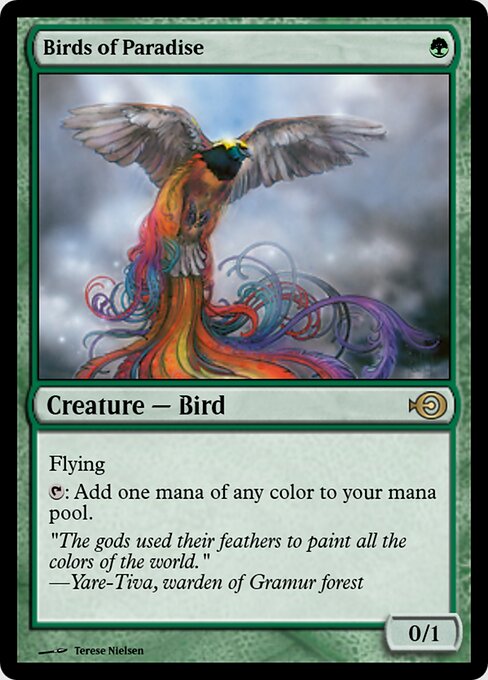 Birds of Paradise — Magic Online Promos #37598, art by Terese Nielsen