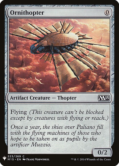 Ornithopter — The List #M15-223, art by Franz Vohwinkel