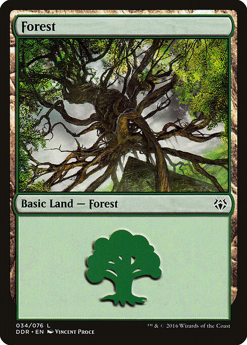 Forest — Duel Decks: Nissa vs. Ob Nixilis #34, art by Vincent Proce