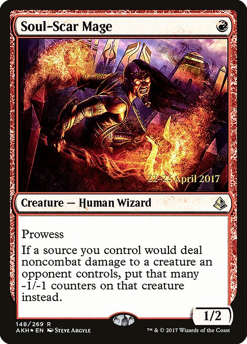 Soul-Scar Mage — Amonkhet Promos #148s, art by Steve Argyle