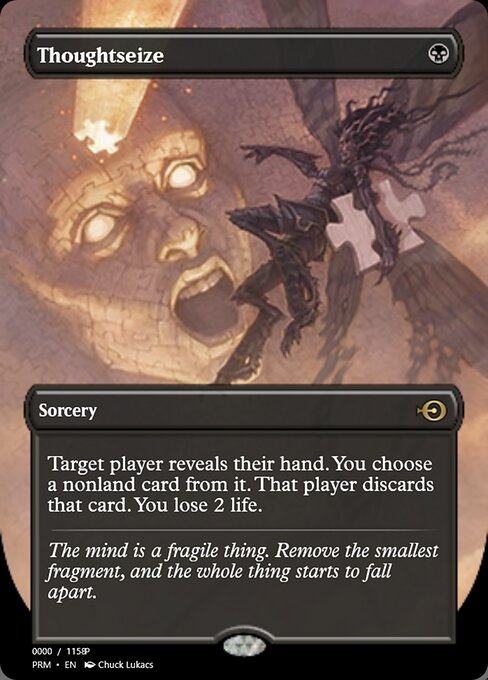 Thoughtseize — Magic Online Promos #82836, art by Chuck Lukacs