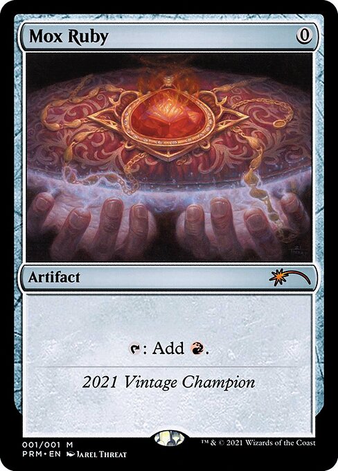 Mox Ruby — Vintage Championship #2021C, art by Jarel Threat