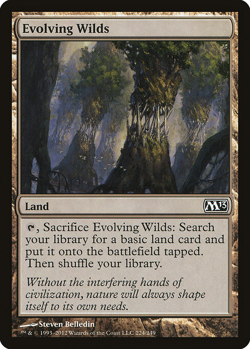 Evolving Wilds — Magic 2013 #224, art by Steven Belledin