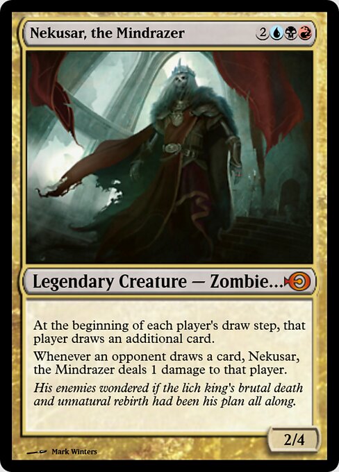 Nekusar, the Mindrazer — Magic Online Promos #52314, art by Mark Winters