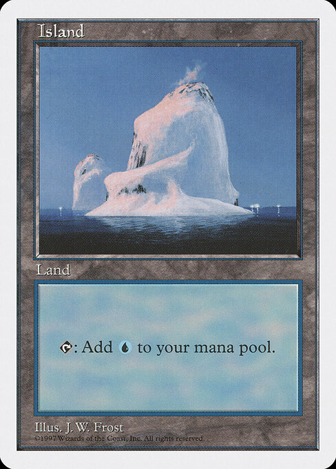 Island — Fifth Edition #437, art by J. W. Frost
