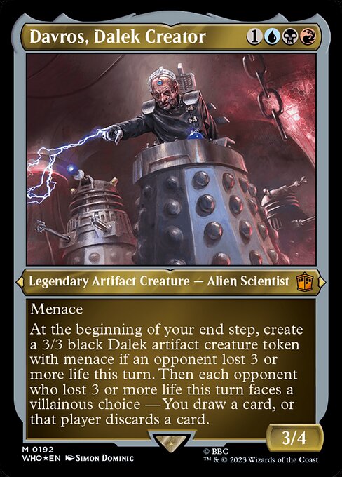 Davros, Dalek Creator — Doctor Who #192, art by Simon Dominic