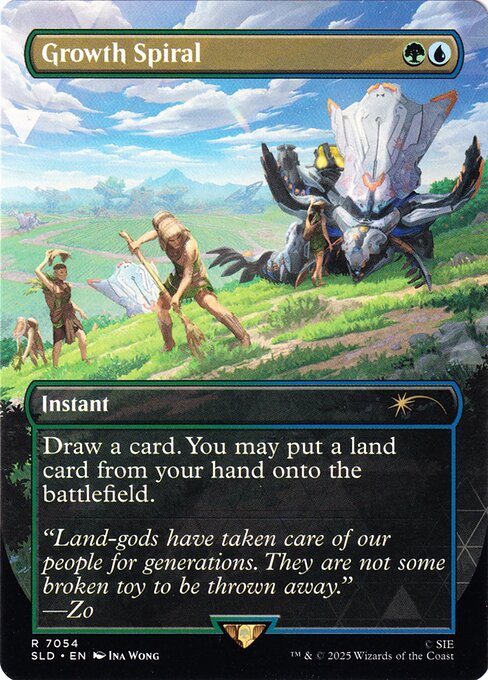 Growth Spiral — Secret Lair Drop #7054, art by Ina Wong