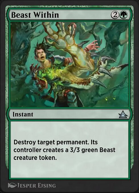 Beast Within — Through the Omenpaths Bonus Sheet #33, art by Jesper Ejsing