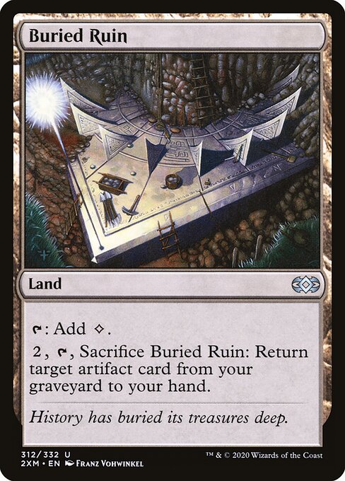 Buried Ruin — Double Masters #312, art by Franz Vohwinkel