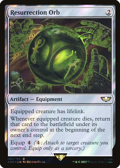 Resurrection Orb — Warhammer 40,000 Commander #165★, art by Hector Ortiz