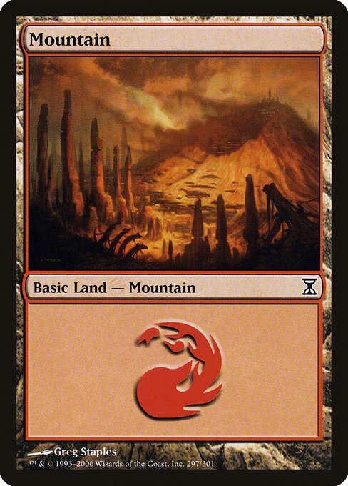 Mountain — Time Spiral #297, art by Greg Staples