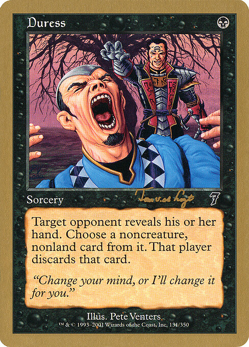 Duress — World Championship Decks 2001 #tvdl131, art by Pete Venters