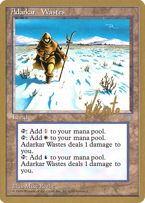 Adarkar Wastes — Pro Tour Collector Set #ml351, art by Mike Raabe