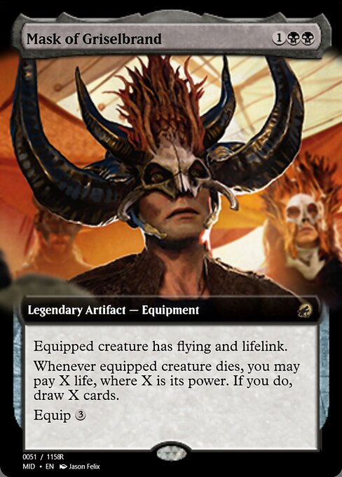 Mask of Griselbrand — Magic Online Promos #93982, art by Jason Felix