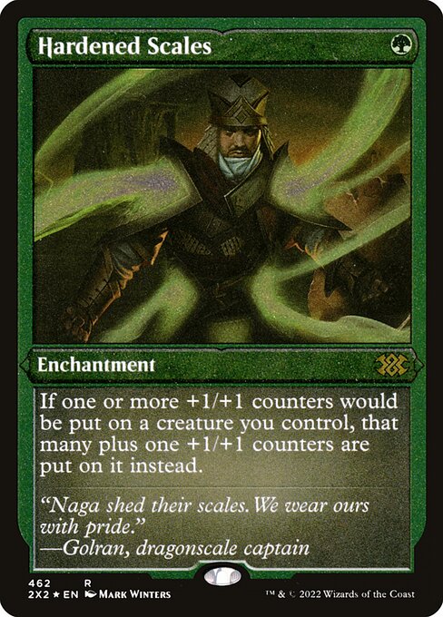 Hardened Scales — Double Masters 2022 #462, art by Mark Winters