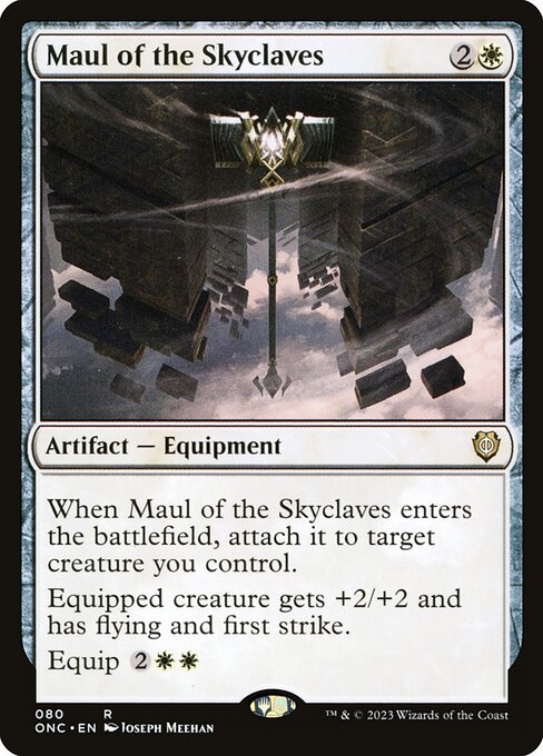 Maul of the Skyclaves — Phyrexia: All Will Be One Commander #80, art by Joseph Meehan