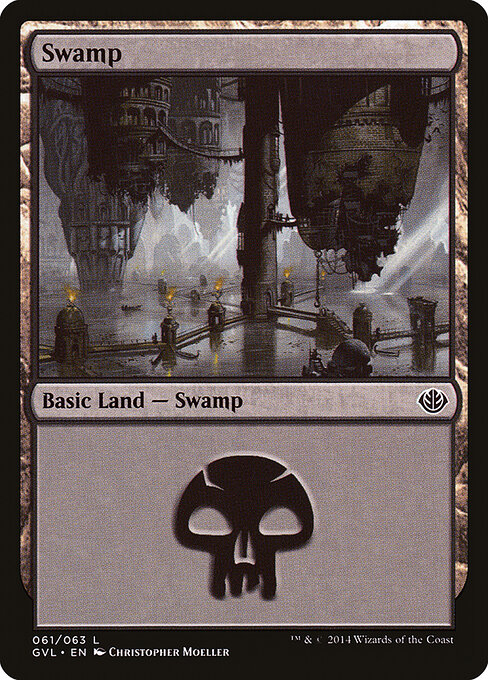 Swamp — Duel Decks Anthology: Garruk vs. Liliana #61, art by Christopher Moeller