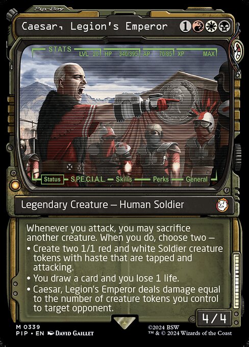 Caesar, Legion's Emperor — Fallout #339, art by David Gaillet