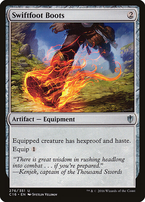Swiftfoot Boots — Commander 2016 #276, art by Svetlin Velinov