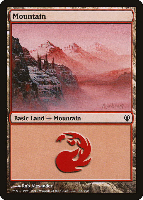 Mountain — Archenemy #146, art by Rob Alexander