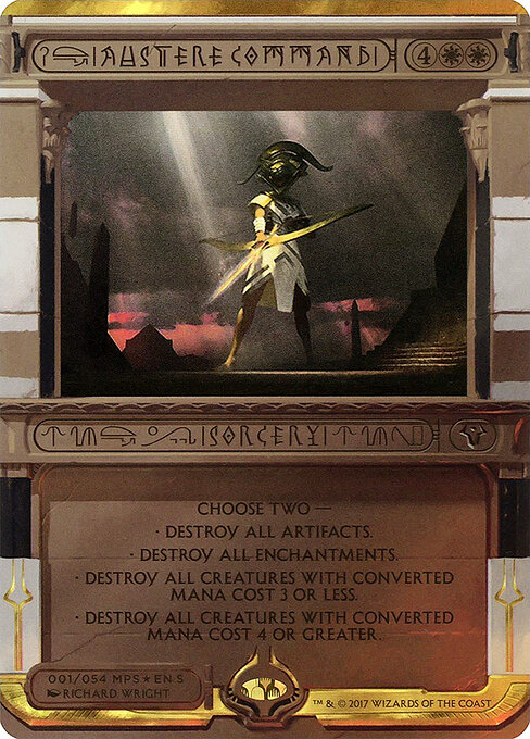 Austere Command — Amonkhet Invocations #1, art by Richard Wright