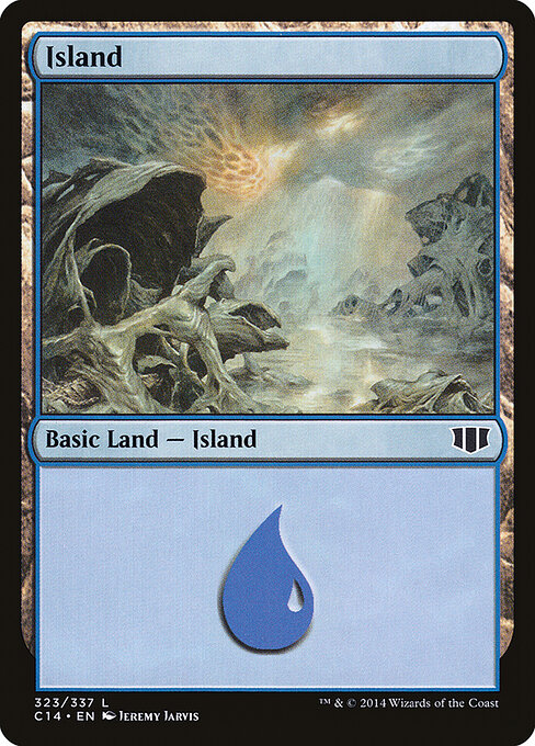 Island — Commander 2014 #323, art by Jeremy Jarvis