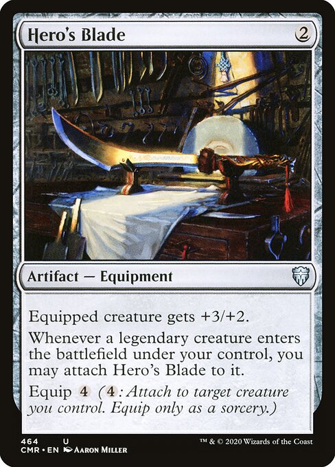 Hero's Blade — Commander Legends #464, art by Aaron Miller
