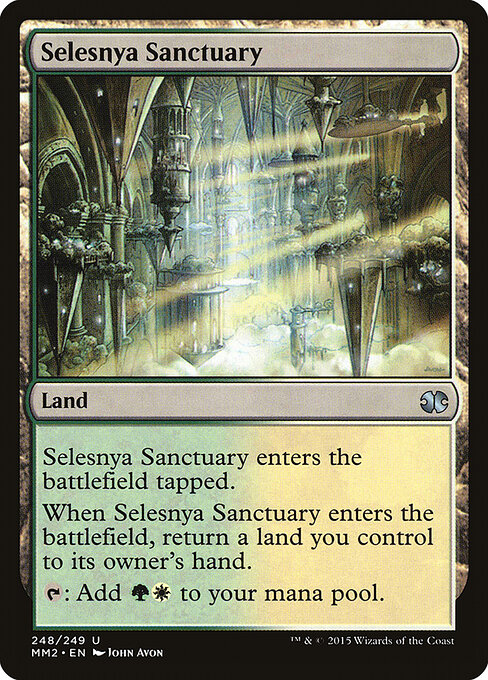 Selesnya Sanctuary — Modern Masters 2015 #248, art by John Avon