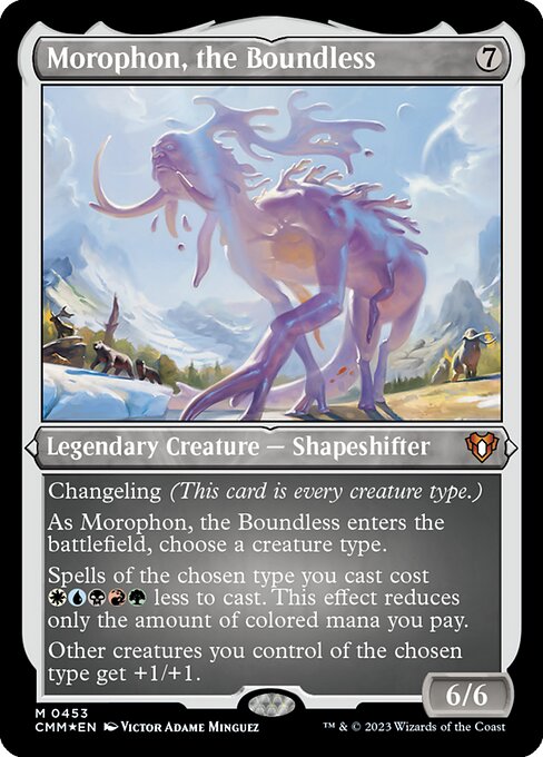 Morophon, the Boundless — Commander Masters #453, art by Victor Adame Minguez