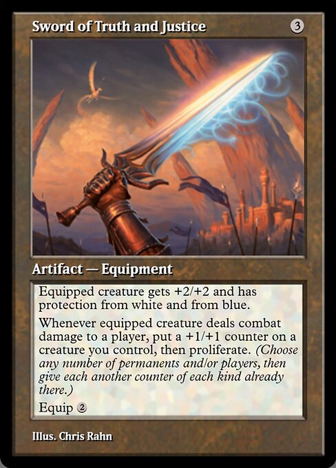 Sword of Truth and Justice — Magic Online Promos #91367, art by Chris Rahn