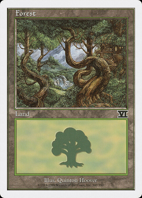 Forest — Classic Sixth Edition #347, art by Quinton Hoover