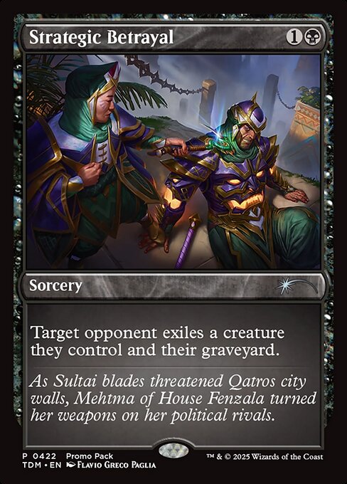 Strategic Betrayal — Tarkir: Dragonstorm #422, art by Flavio Greco Paglia