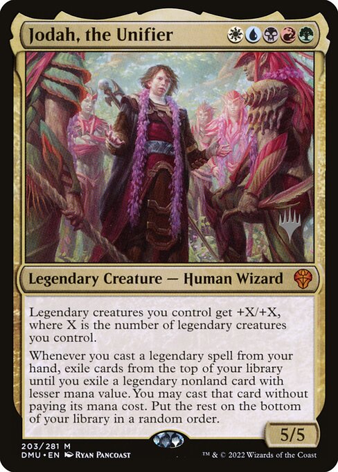 Jodah, the Unifier — Dominaria United Promos #203p, art by Ryan Pancoast