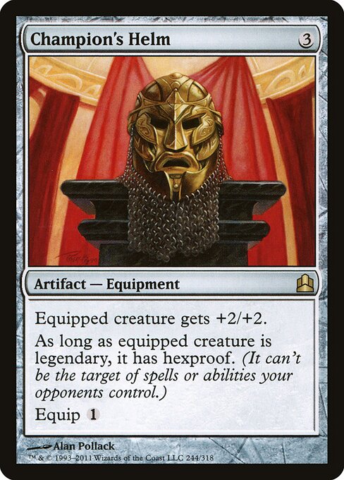 Champion's Helm — Commander 2011 #244, art by Alan Pollack