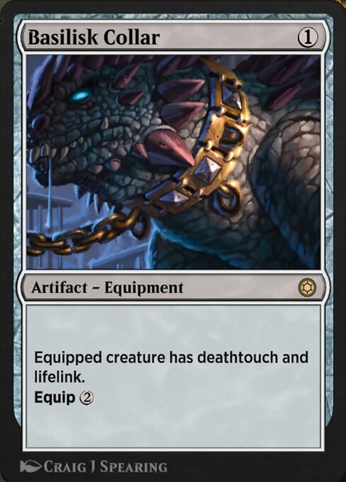 Basilisk Collar — Alchemy Horizons: Baldur's Gate #253, art by Craig J Spearing