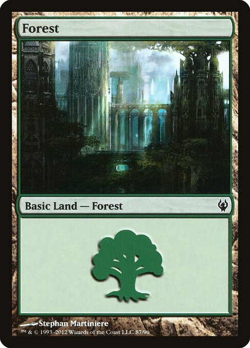 Forest — Duel Decks: Izzet vs. Golgari #87, art by Stephan Martiniere