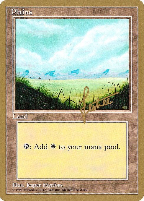 Plains — Pro Tour Collector Set #bl366, art by Jesper Myrfors