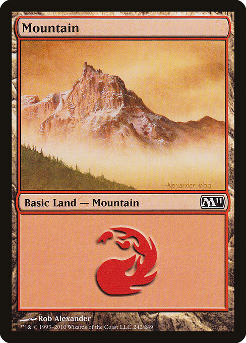 Mountain — Magic 2011 #242, art by Rob Alexander