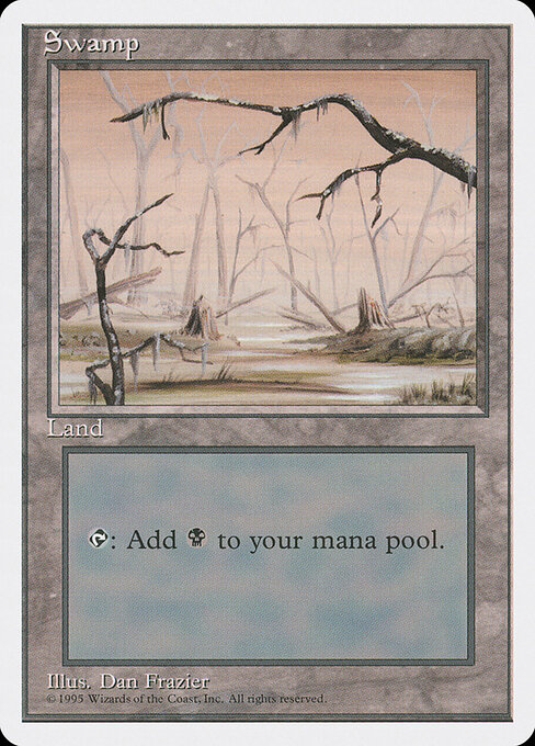 Swamp — Fourth Edition #371, art by Dan Frazier